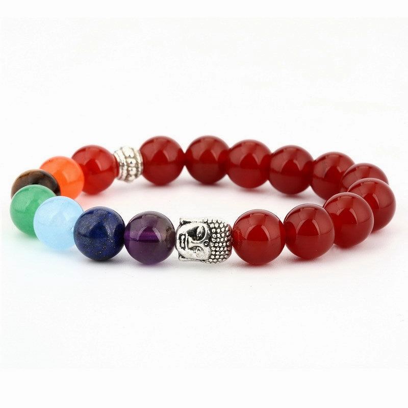 Wholesale Green Aventurine Onyx Volcanic Stone Beads Bracelet