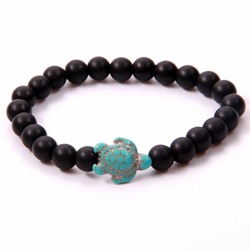 Wholesale green turquoise turtle volcanic stone white turquoise variety of natural stone Bracelet