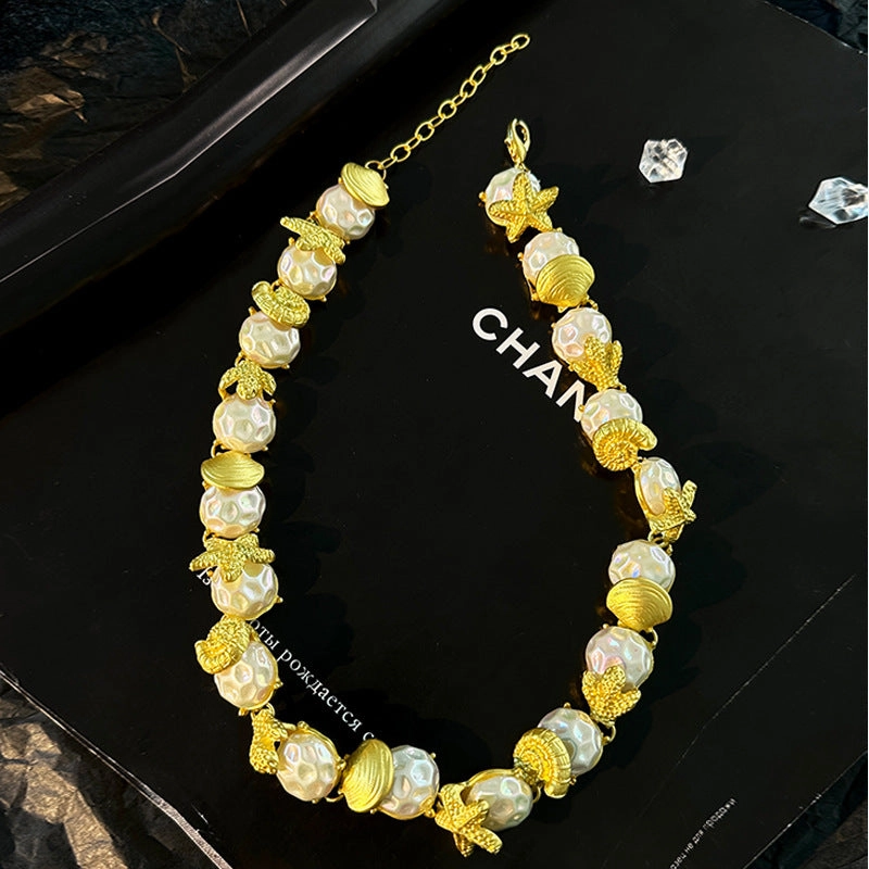 Wholesale Gut Beach Style Clavicle Chain Accessories Necklace