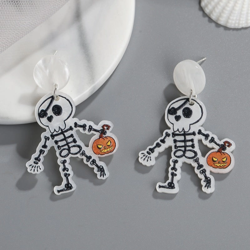 Wholesale Halloween acrylic sheet female earrings