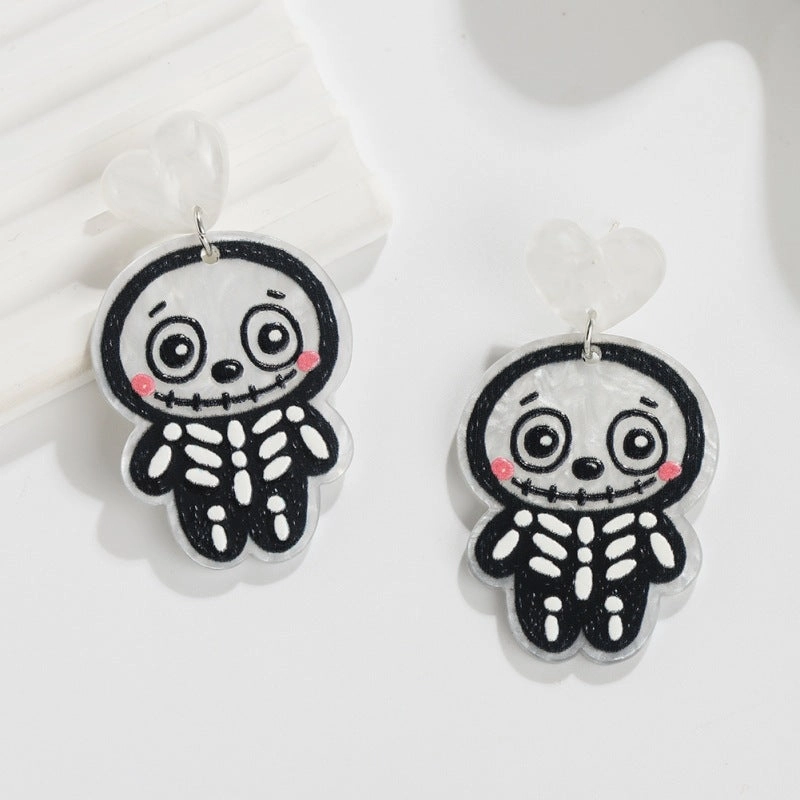 Wholesale Halloween acrylic sheet female earrings