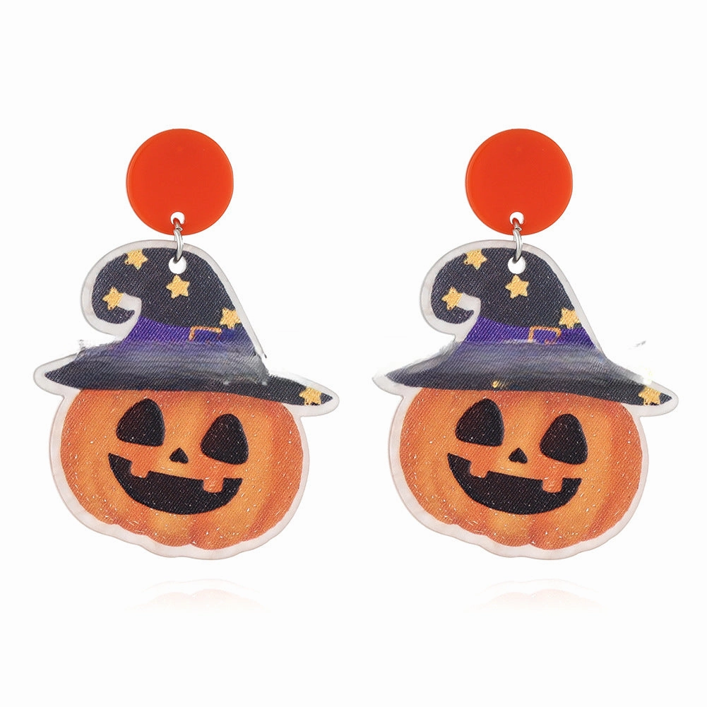 Wholesale Halloween acrylic sheet female earrings