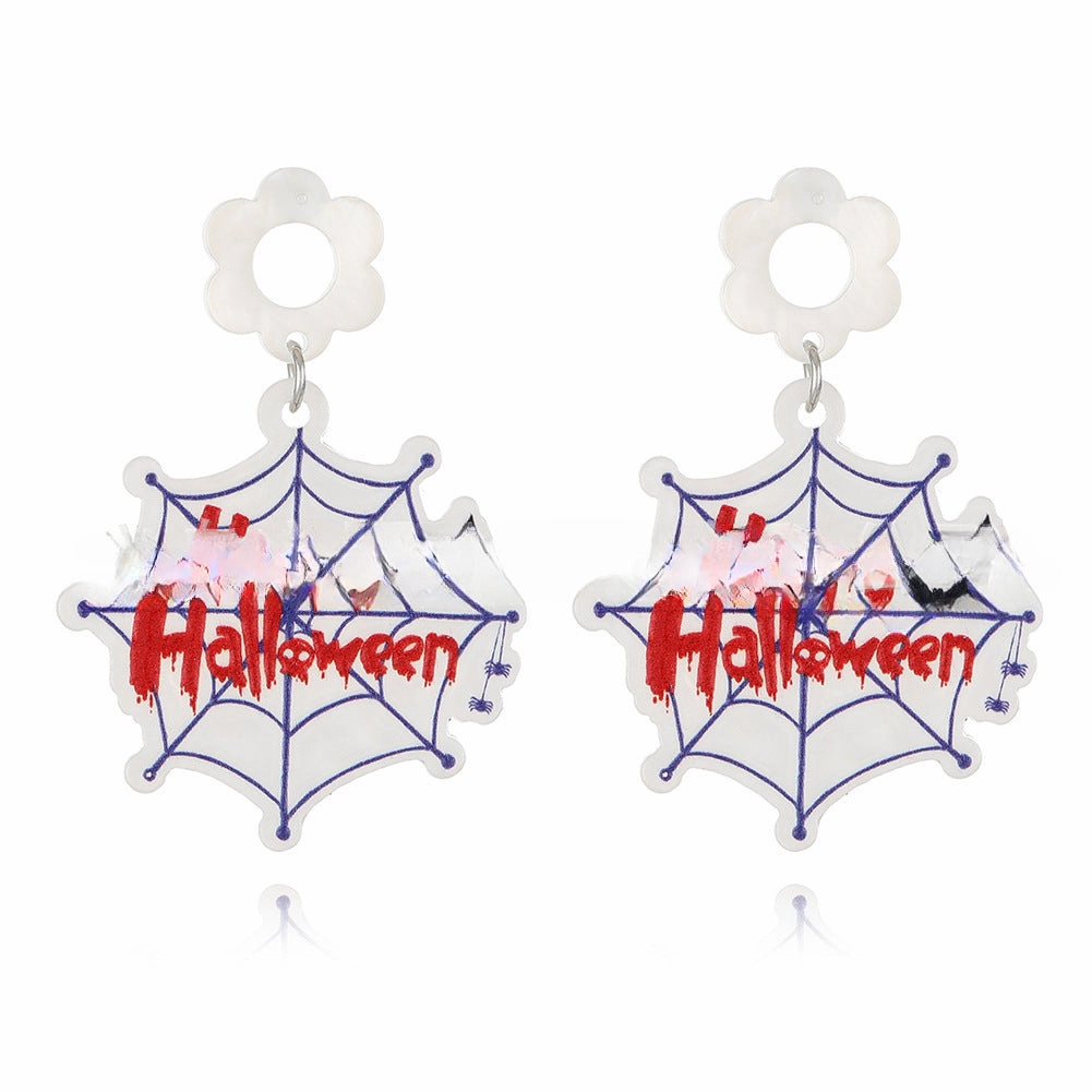Wholesale Halloween acrylic sheet female earrings