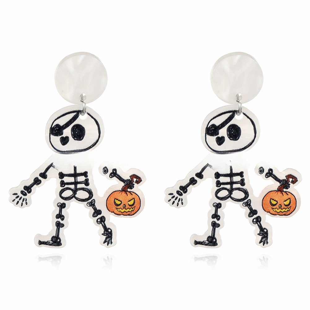 Wholesale Halloween acrylic sheet female earrings