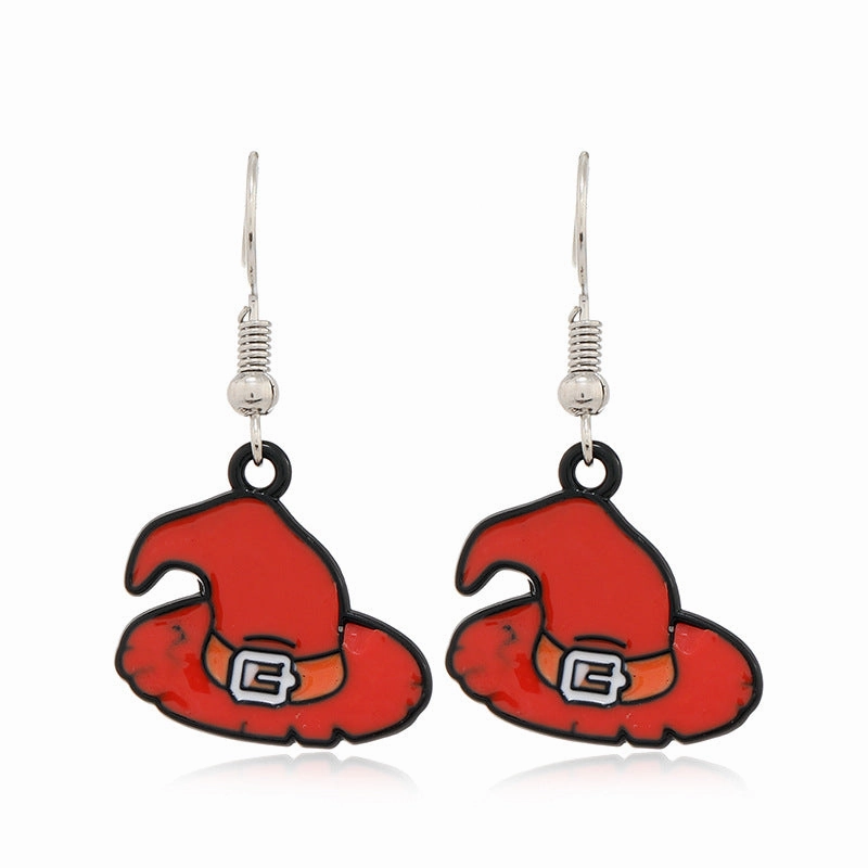 Wholesale Halloween Alloy Skull Earrings