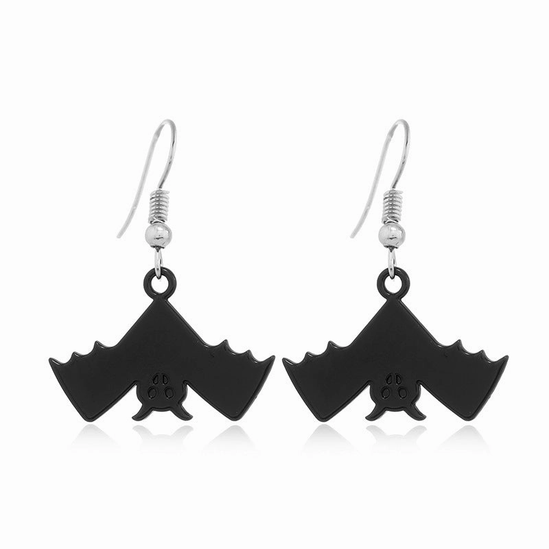 Wholesale Halloween Alloy Skull Earrings