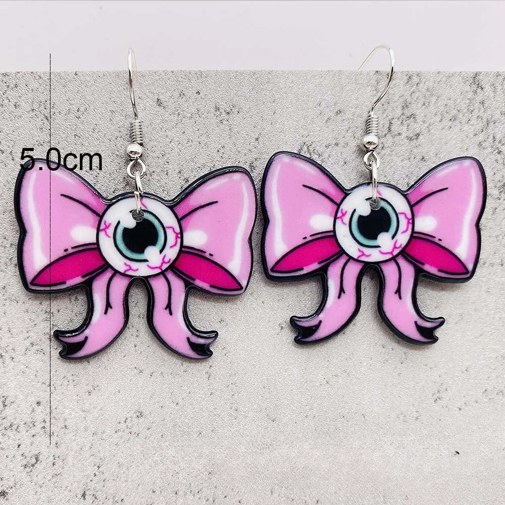 Wholesale Halloween Alphabet Acrylic Earrings