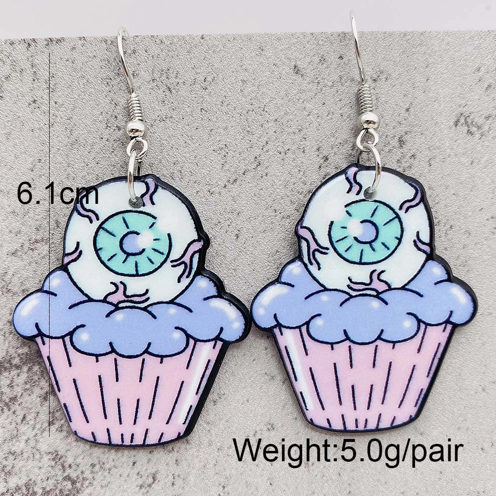 Wholesale Halloween Alphabet Acrylic Earrings