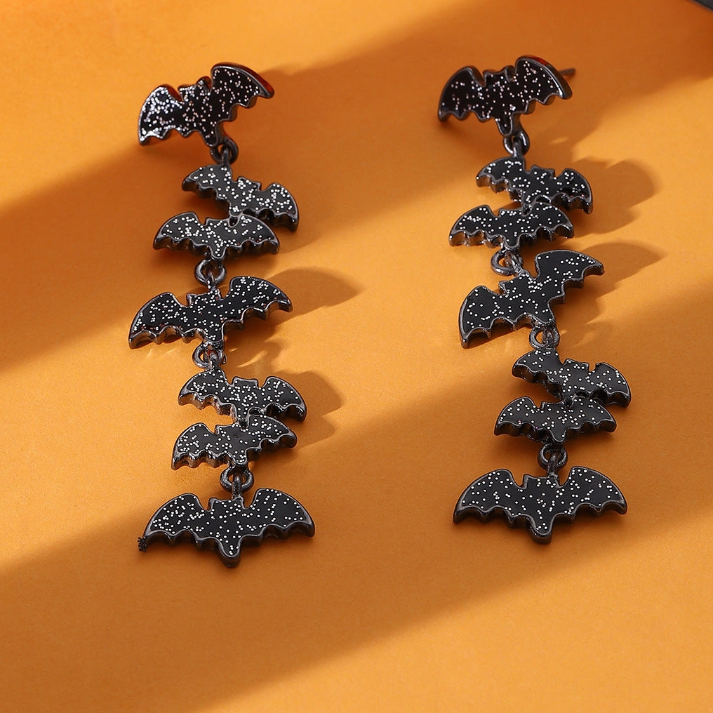 Wholesale Halloween Bat  Alloy Earrings