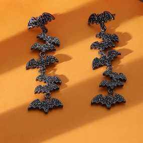 Wholesale Halloween Bat  Alloy Earrings