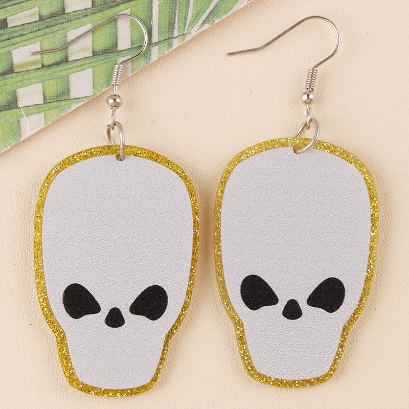 Wholesale Halloween Bat Pumpkin Ghost Acrylic Earrings