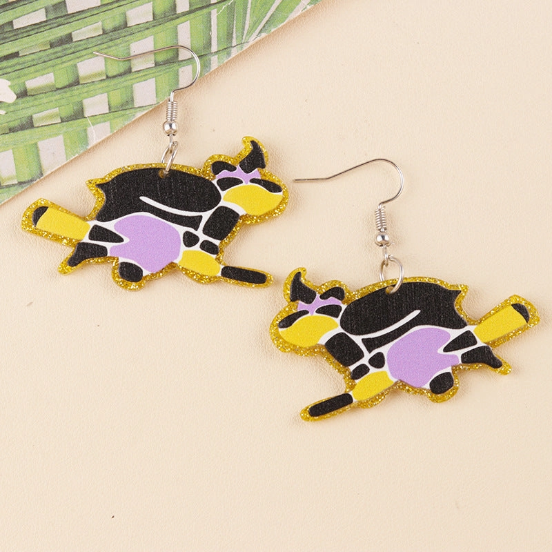 Wholesale Halloween Bat Pumpkin Ghost Acrylic Earrings