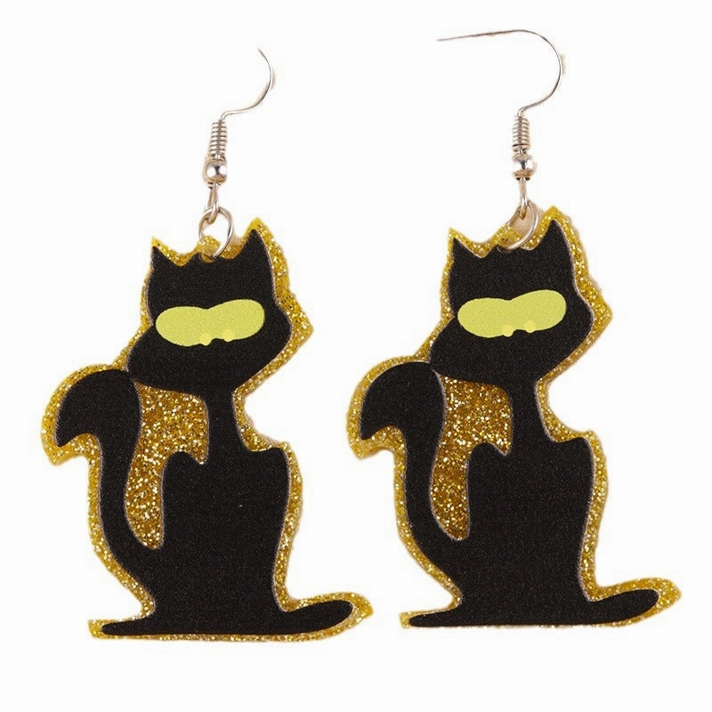Wholesale Halloween Bat Pumpkin Ghost Acrylic Earrings
