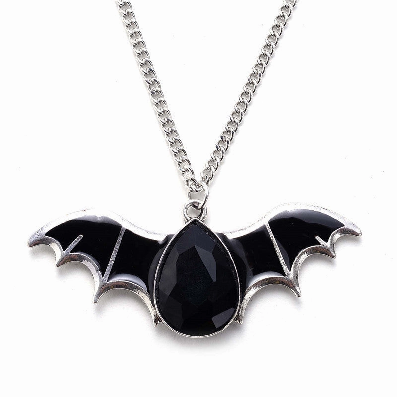 Wholesale Halloween Batpunk Pendant Sweaters Alloy Necklace
