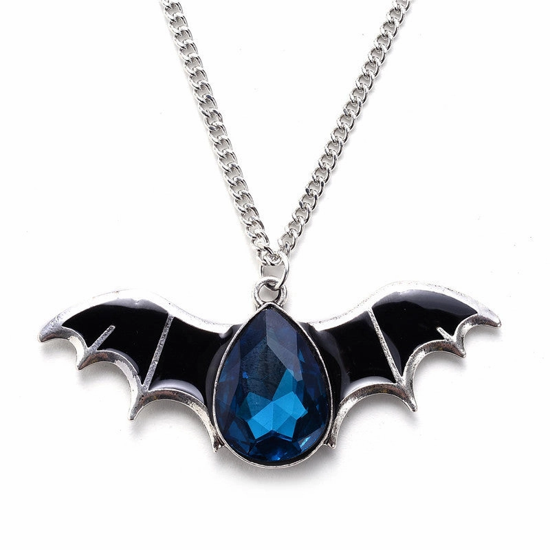 Wholesale Halloween Batpunk Pendant Sweaters Alloy Necklace