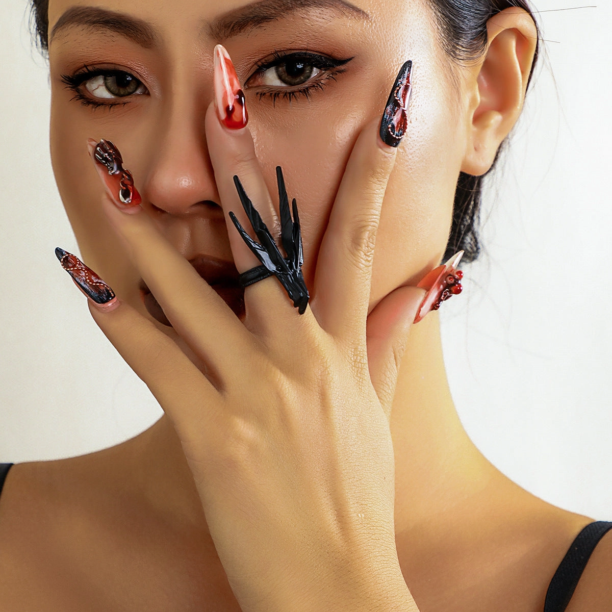Wholesale Halloween Bibcock Alloy Adjustable Opening Ring