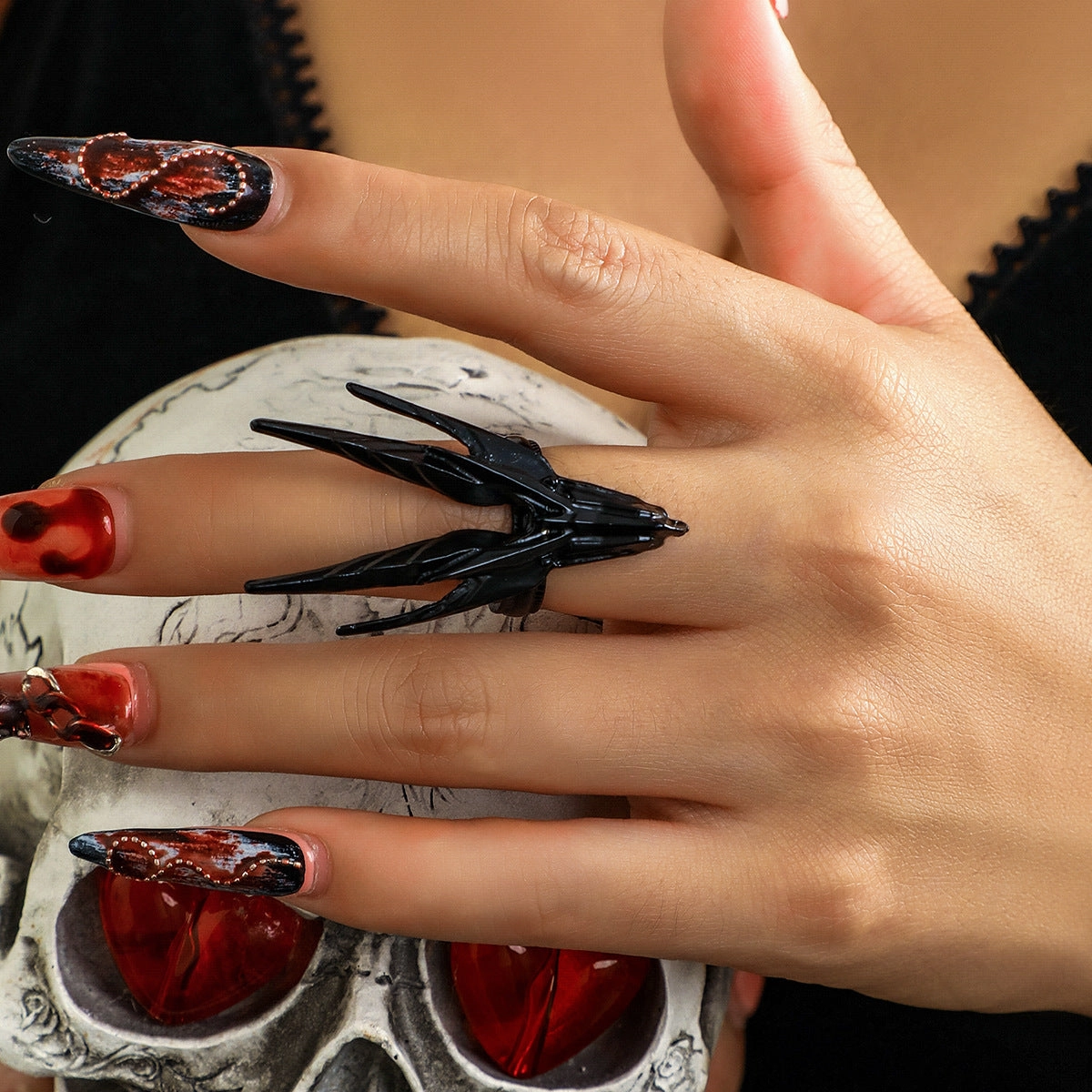 Wholesale Halloween Bibcock Alloy Adjustable Opening Ring