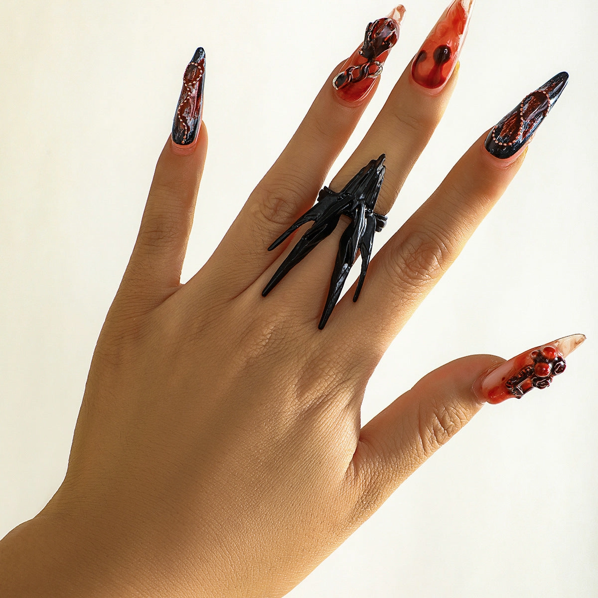 Wholesale Halloween Bibcock Alloy Adjustable Opening Ring