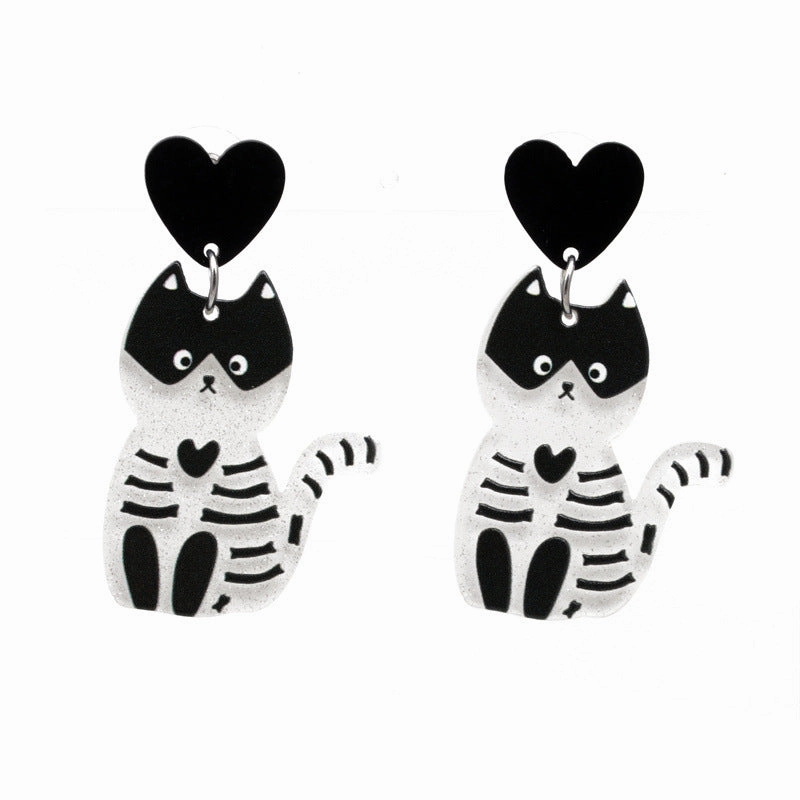 Wholesale Halloween Cartoon Acrylic Earrings