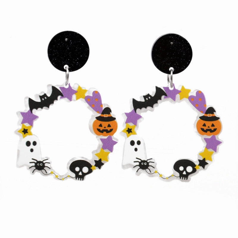 Wholesale Halloween Cartoon Acrylic Earrings