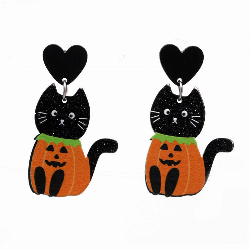 Wholesale Halloween Cartoon Acrylic Earrings