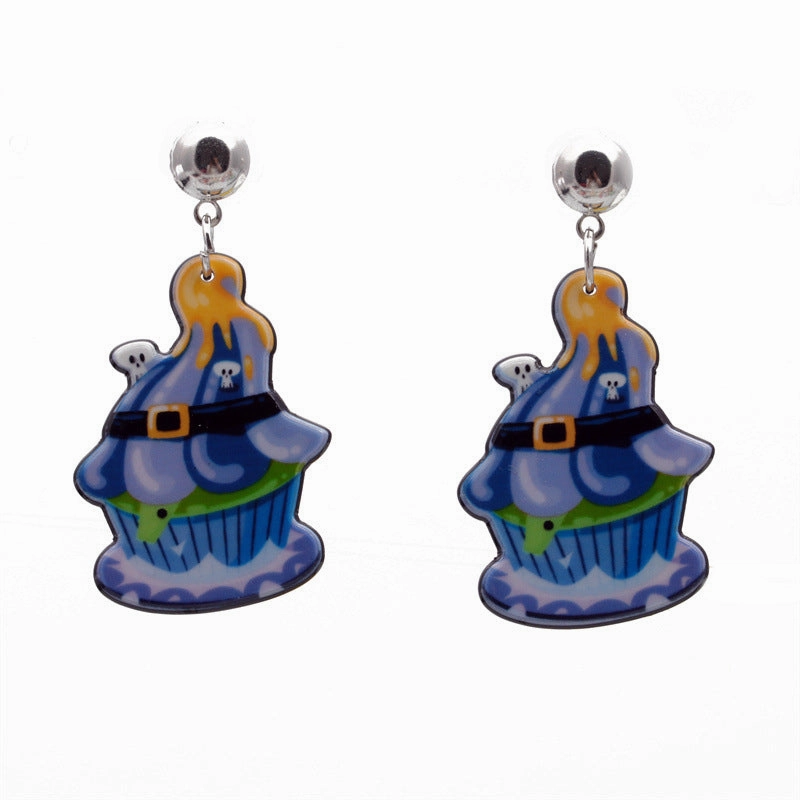 Wholesale Halloween Cartoon Acrylic Earrings
