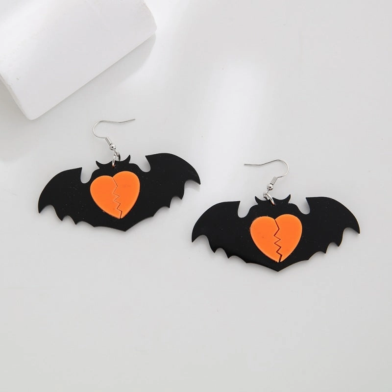 Wholesale Halloween Cartoon Printed Acrylic Earrings