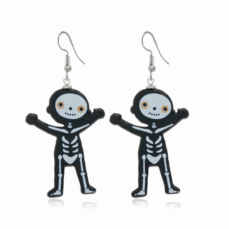 Wholesale Halloween Collection Pumpkin Ghost Acrylic Earrings