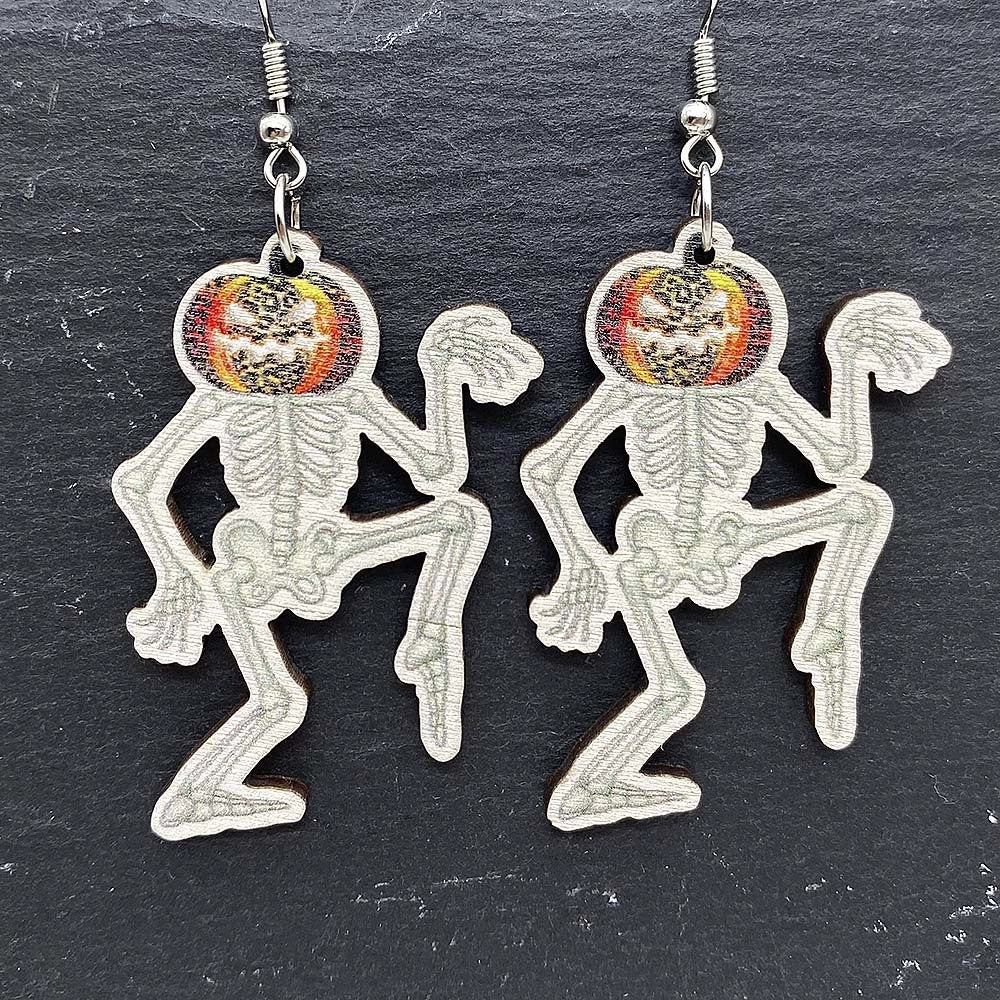 Wholesale Halloween Collection Wooden Earrings