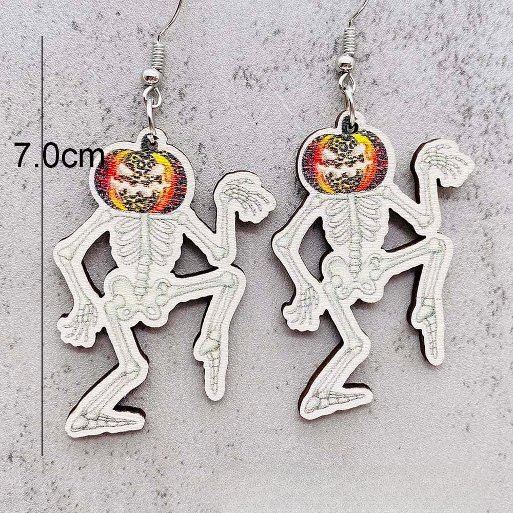Wholesale Halloween Collection Wooden Earrings