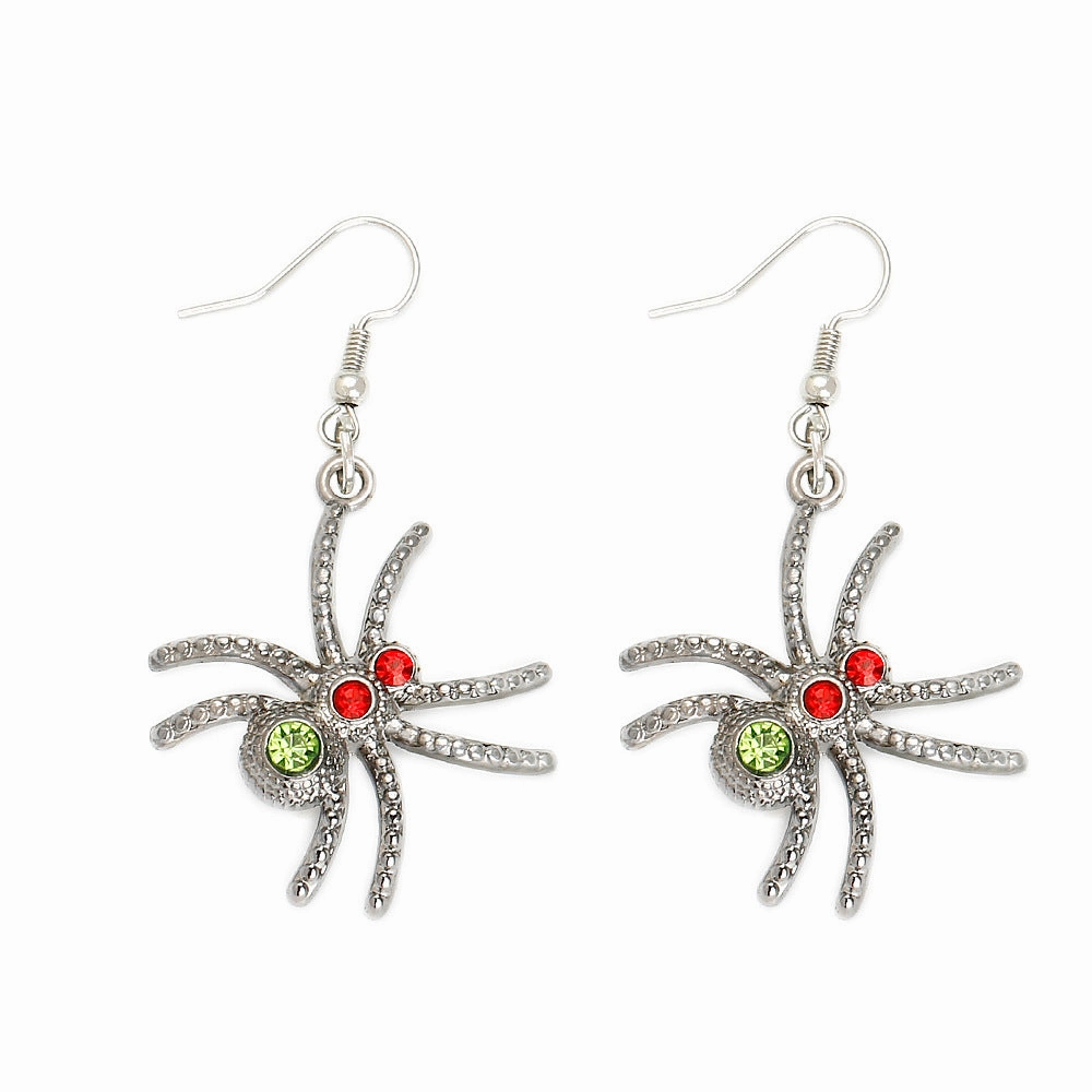 Wholesale Halloween Creative Spider Gothic Earrings