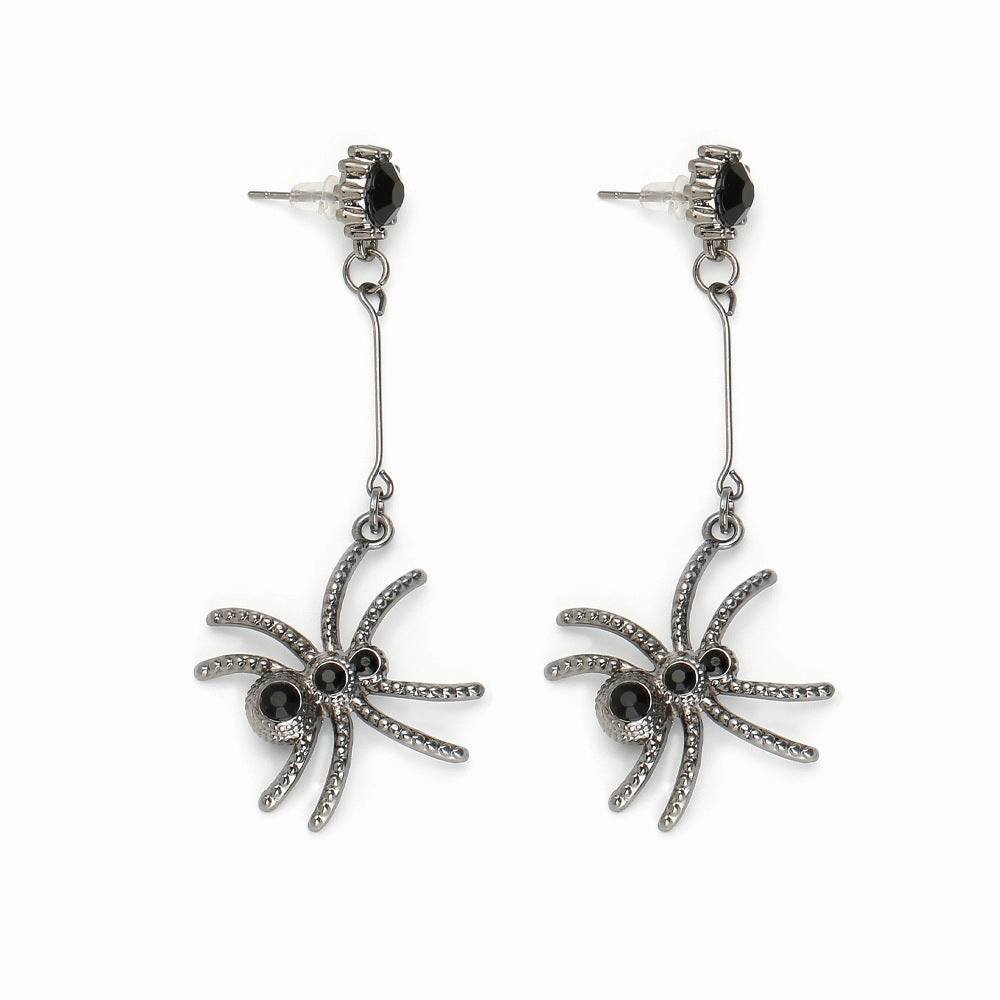 Wholesale Halloween Creative Spider Gothic Earrings