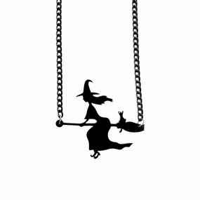Wholesale Halloween Dark Gothic Female Clavicle Resin Necklace