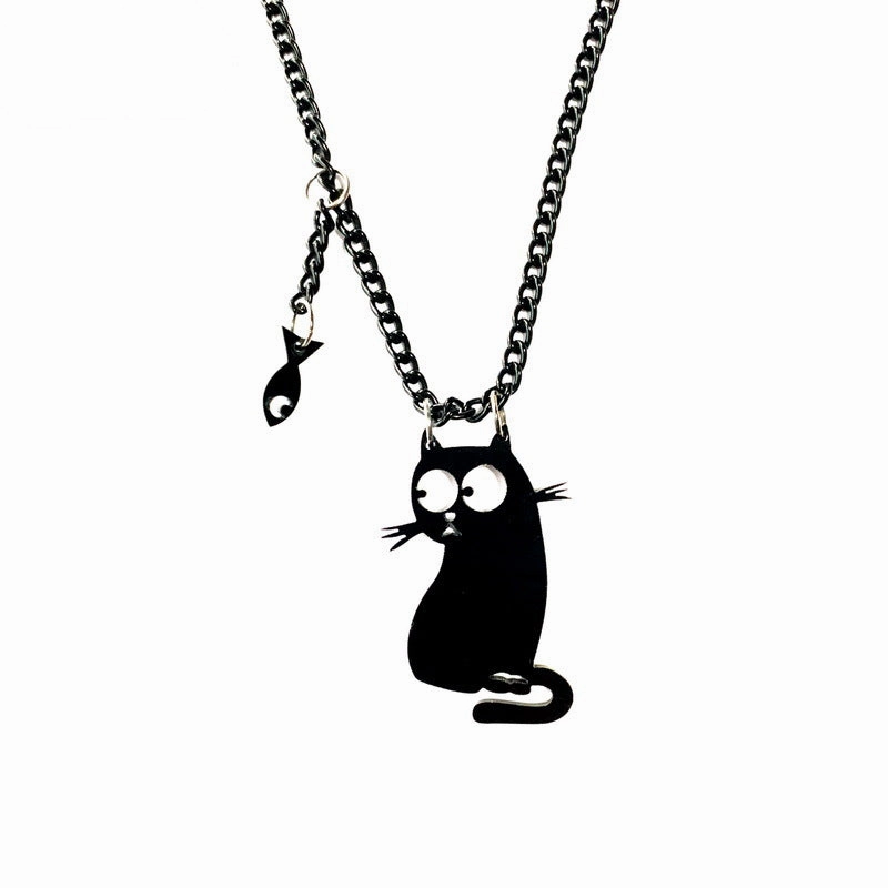 Wholesale Halloween Dark Gothic Female Clavicle Resin Necklace