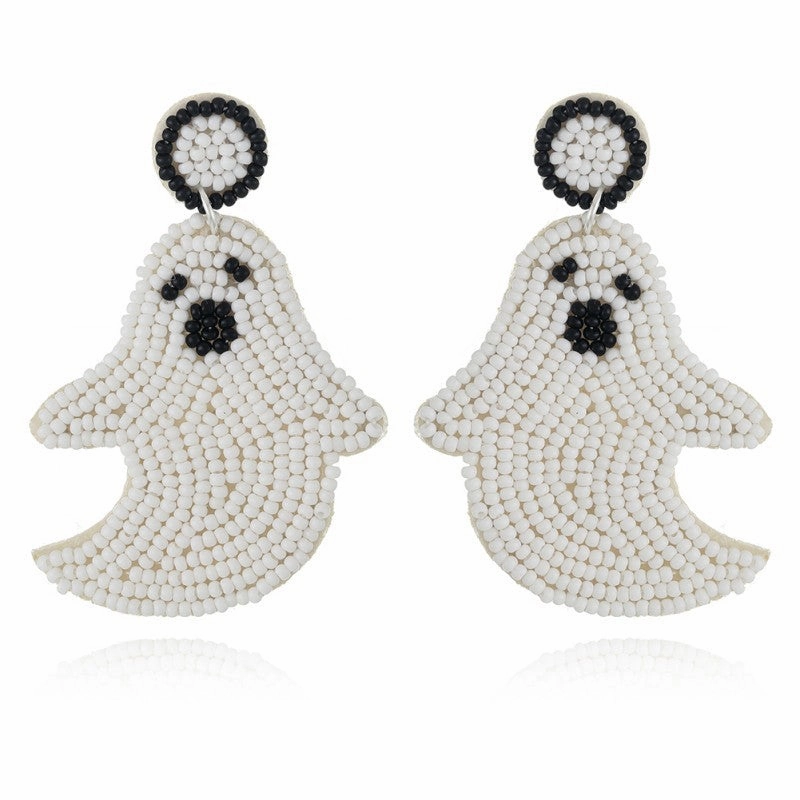 Wholesale Halloween fabric rice beads ethnic style earrings for women