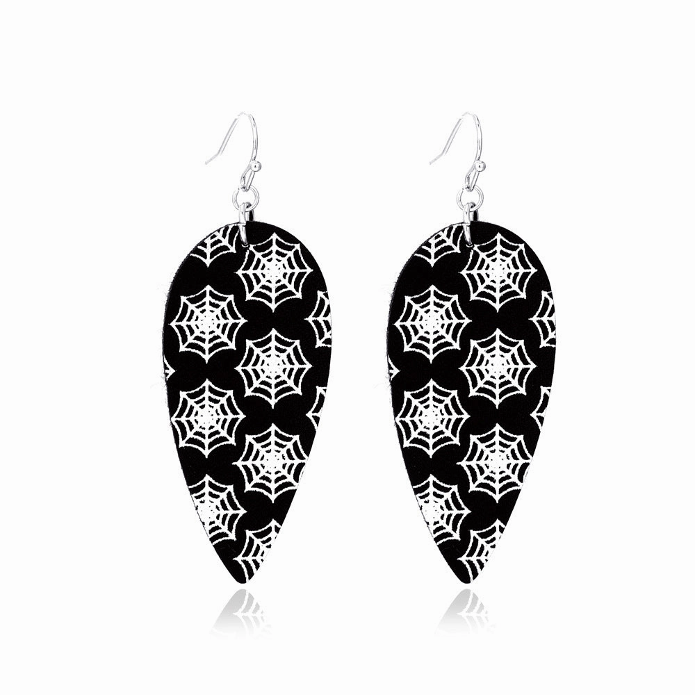 Wholesale Halloween Fun Ghost Pumpkin Spider Alloy Earrings