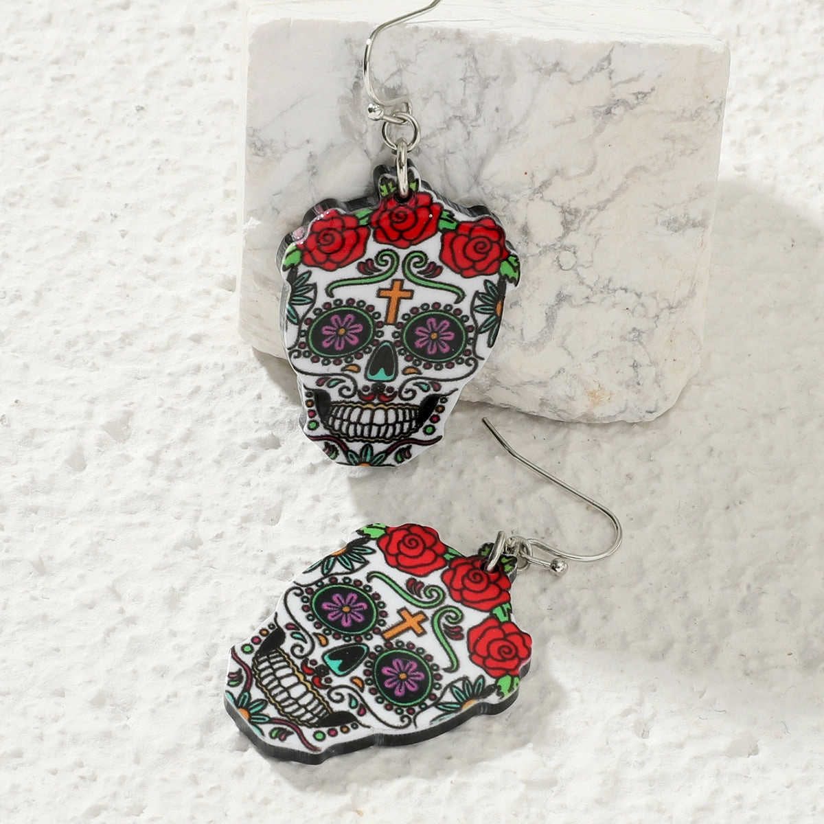 Wholesale Halloween Fun Ghost Pumpkin Spider Alloy Earrings