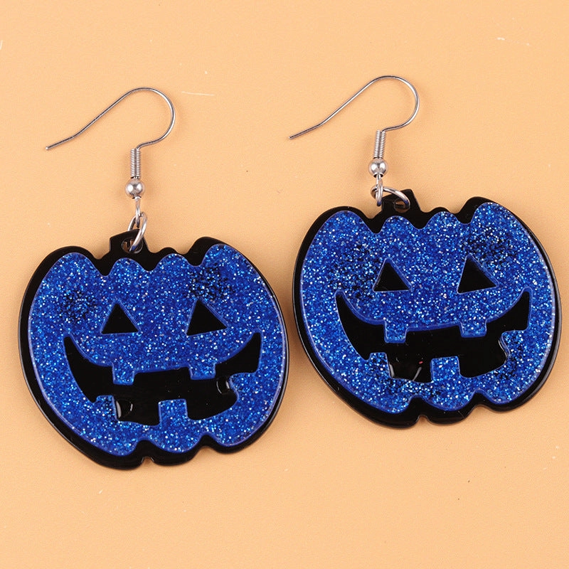 Wholesale Halloween Ghost Face Pumpkin Acrylic Earrings