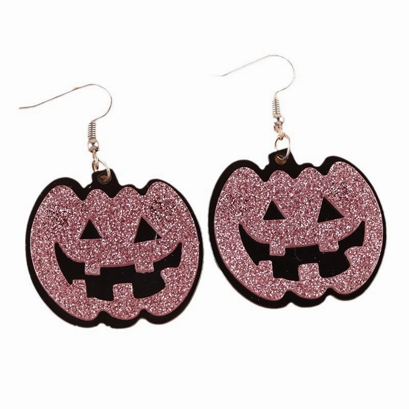 Wholesale Halloween Ghost Face Pumpkin Acrylic Earrings