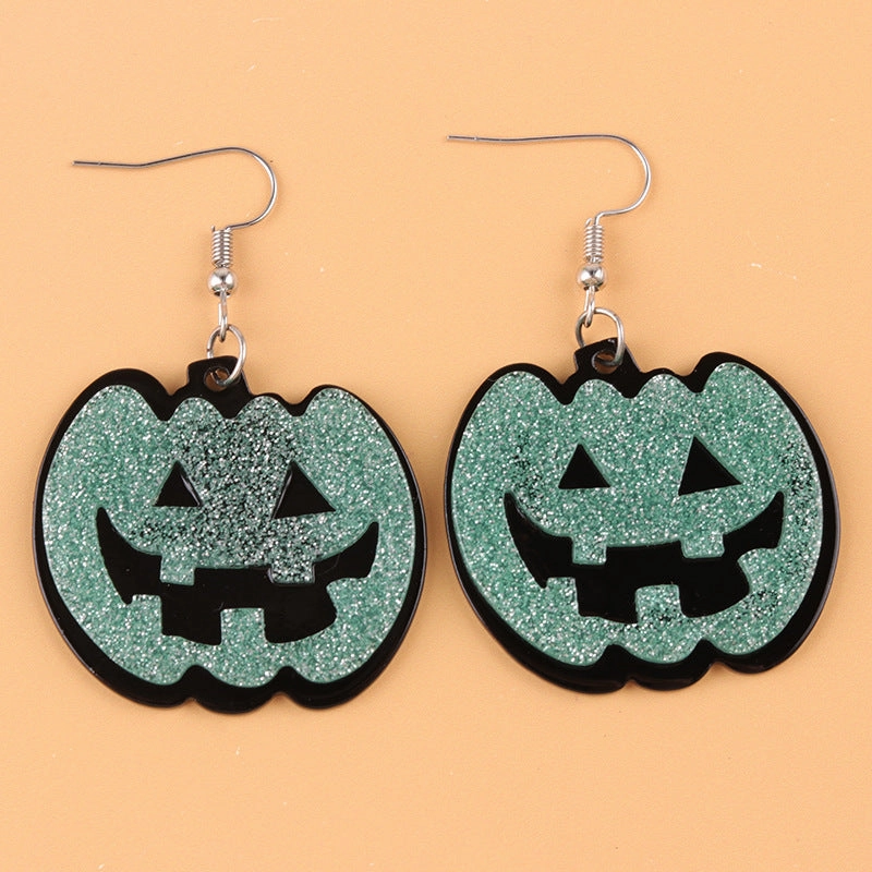 Wholesale Halloween Ghost Face Pumpkin Acrylic Earrings