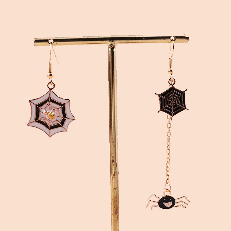 Wholesale Halloween Ghost Mummy Spider Web Tassel Earrings