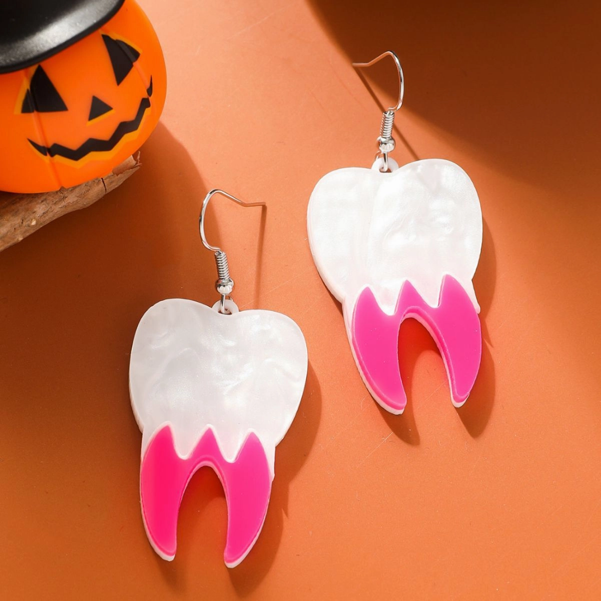 Wholesale Halloween Ghost Pumpkin Fun Acrylic Earrings