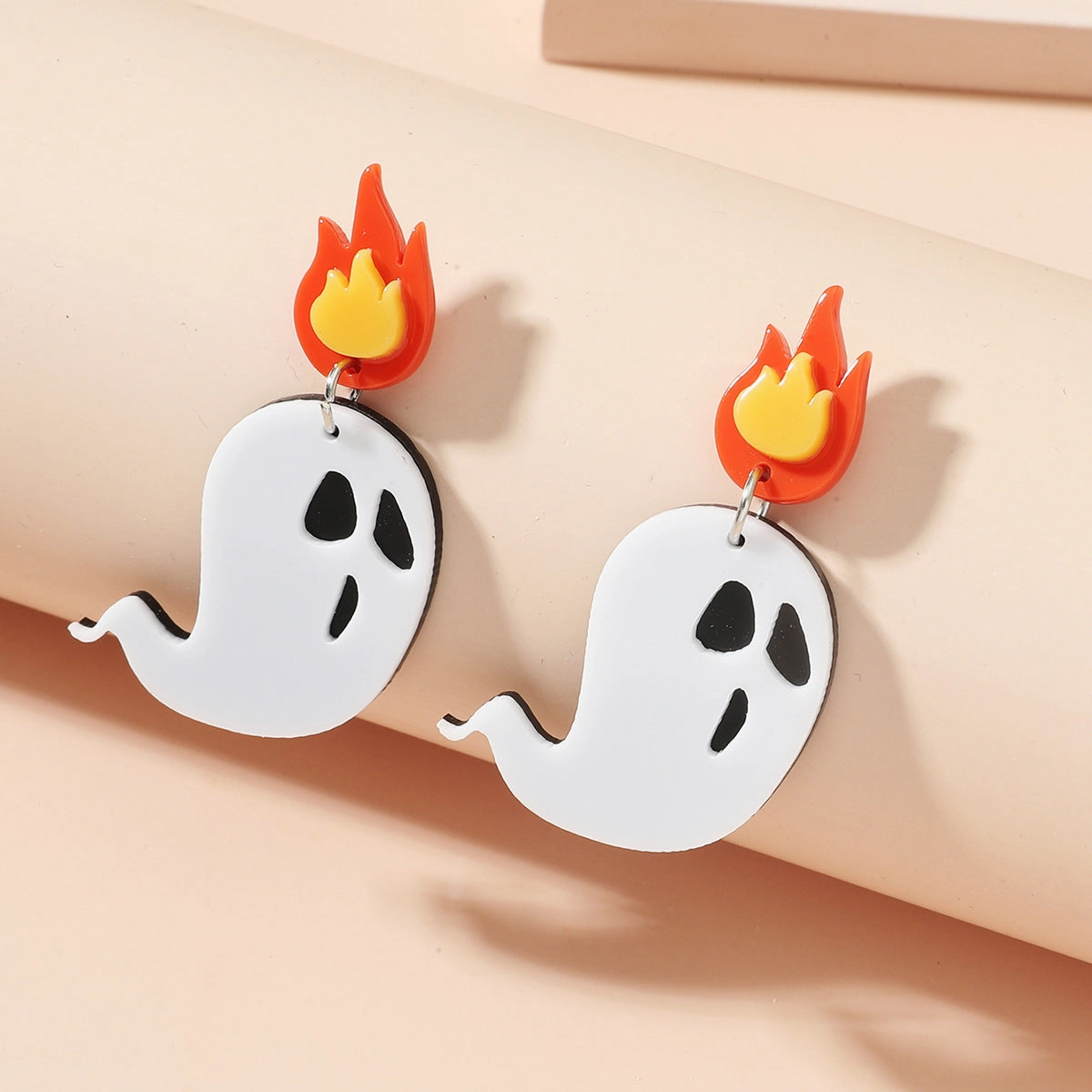 Wholesale Halloween Ghost Pumpkin Fun Acrylic Earrings