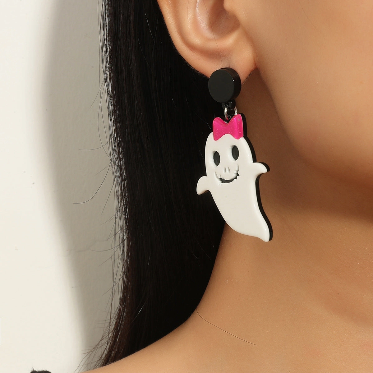 Wholesale Halloween Ghost Pumpkin Fun Acrylic Earrings