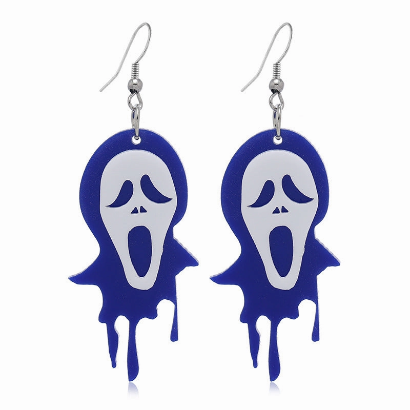 Wholesale Halloween Ghost Vampire 3D Acrylic Earrings