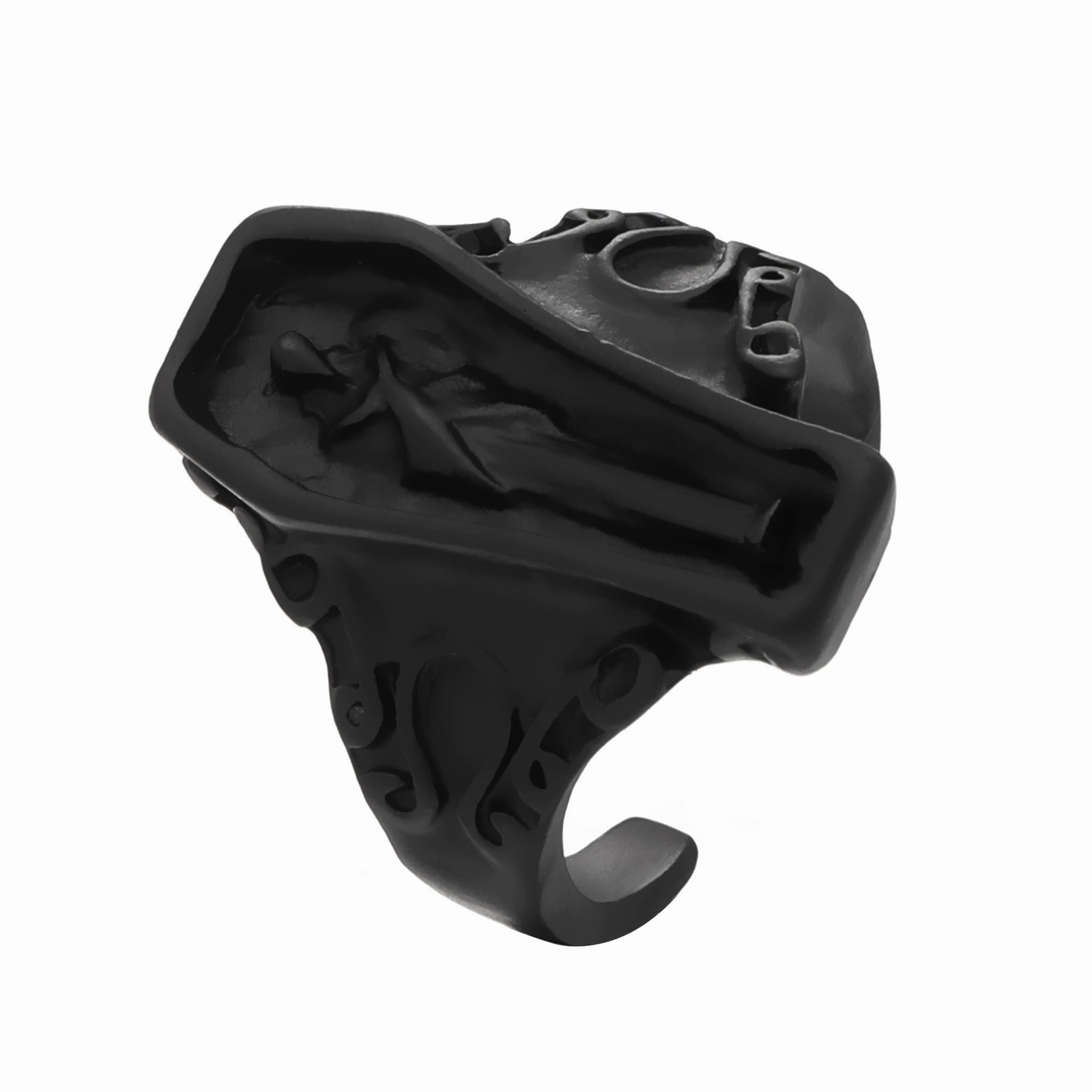 Wholesale Halloween Gothic Coffin Alloy Rings