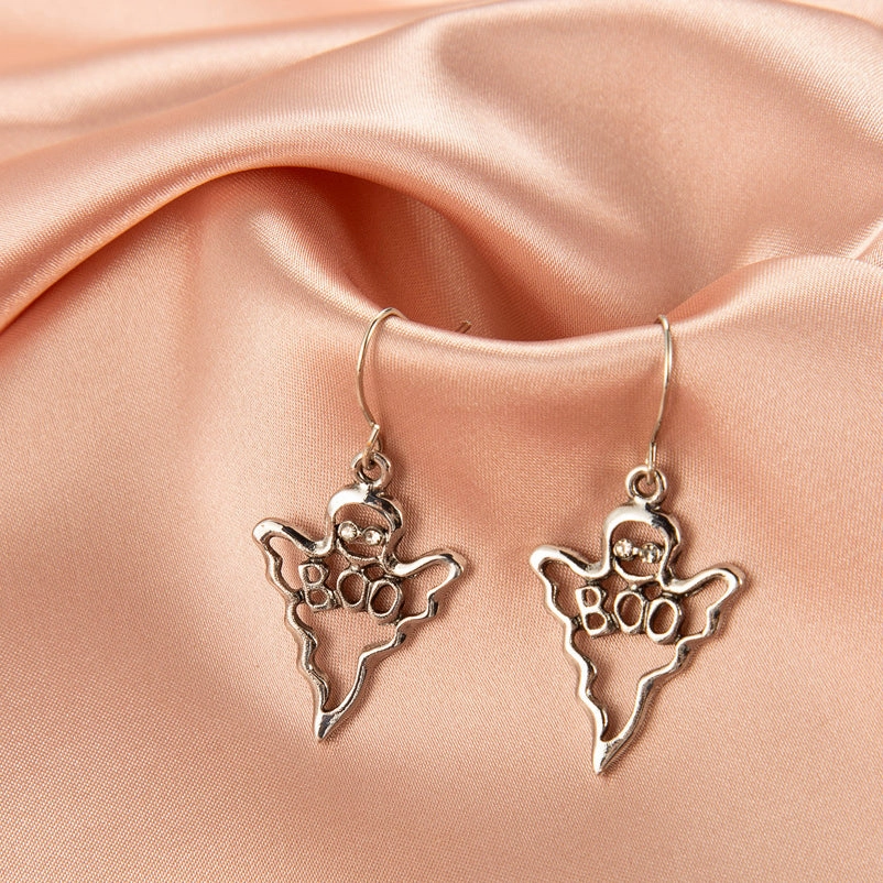 Wholesale Halloween Gothic Ghost Spider Skull Alloy Earrings