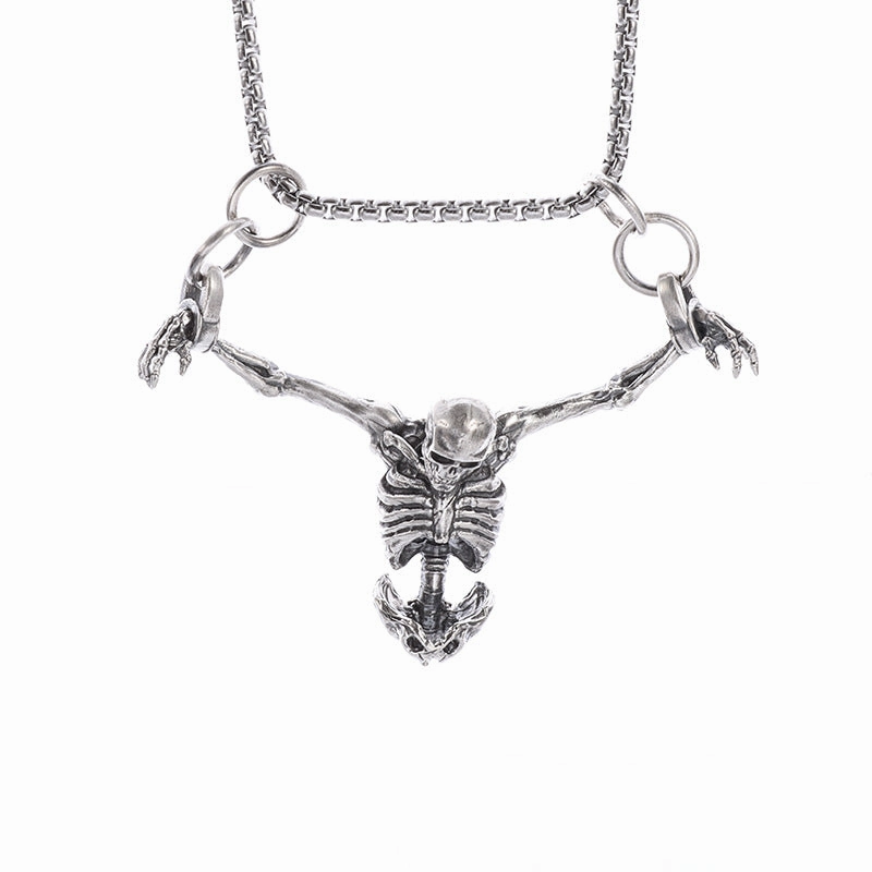 Wholesale Halloween Gothic Skull Necklace