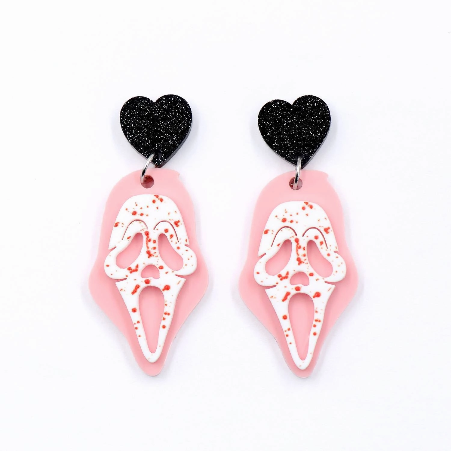 Wholesale Halloween Grimace Pink Earrings