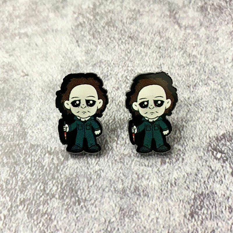 Wholesale Halloween Horror Acrylic Earrings